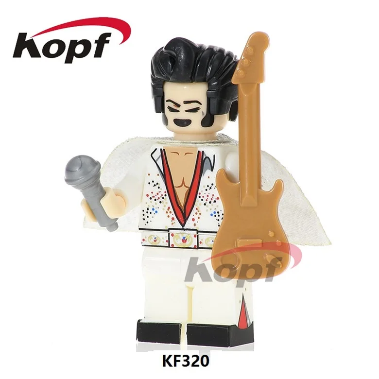 

20Pcs Wholesales Building Blocks Famous Singer Ronald John Trump Bricks Action Toys for children KF320