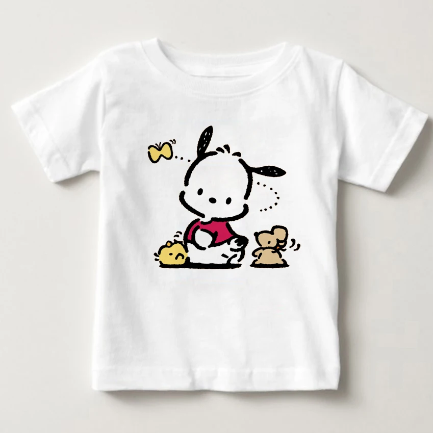 

pochacco And its friends 2-15 year old boy and girl summer T-shirt Pure cotton breathable children T-shirt 2019 Newest Tshirt