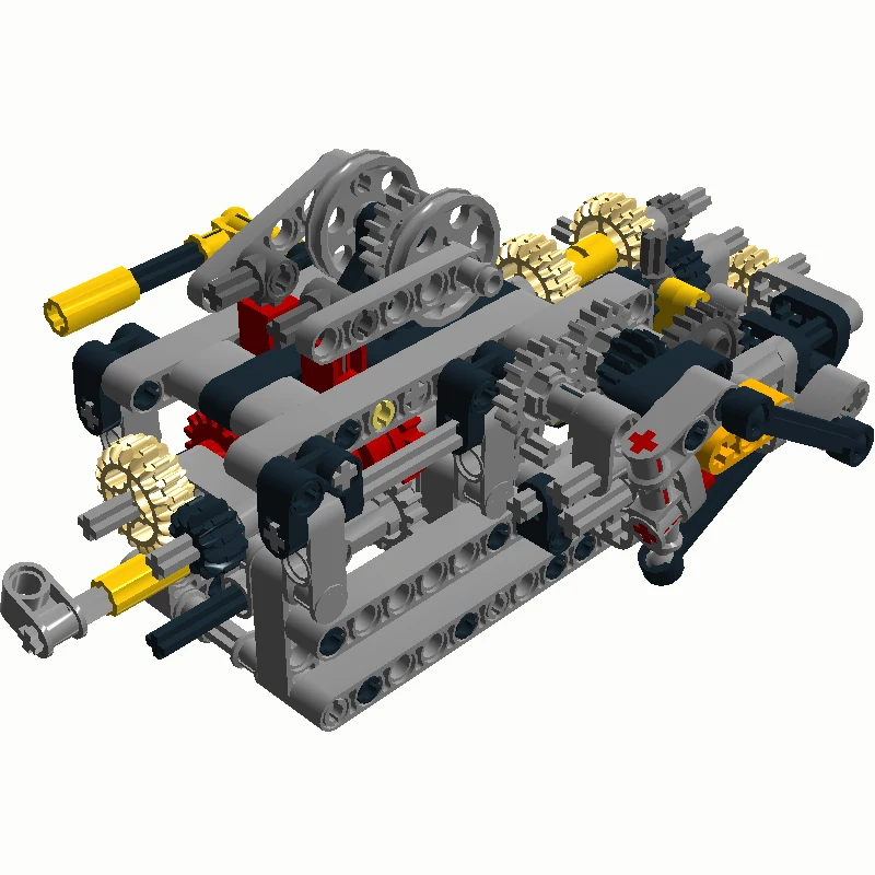 Technic 8 скоростей последовательная редукция двигателя системы привода
