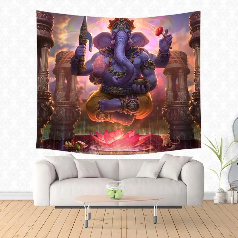 Персонализированный гобелен Ganesha Of hindustriism Lord подвесной Декоративное Настенное