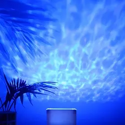 Icoсветодио дный co светодиодный ОКЕАН Дарен волны проектор Ночник проектор Проекция лампа с динамиком океанские волны мастер Прямая