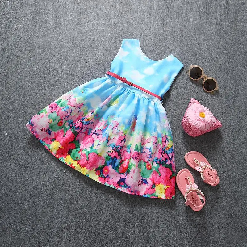 Girl Dress 2015 New Brand Baby Kids Clothes Vestidos Children