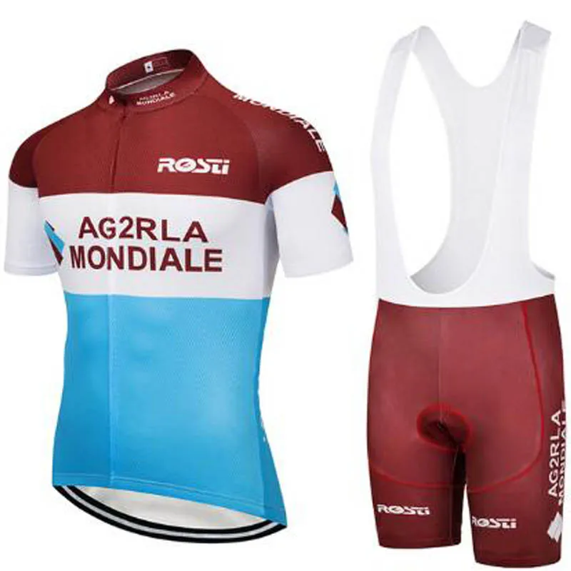 Triathlon Ag2r Men Cycling Bicycle Jerseys Breathable Mountain Bike Clothing Maillot Ropa Ciclismo Quick dry Jersey set | Спорт и