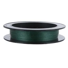 Леска плетеная 4 нити леска 100 м 0,20 мм, темно-зеленая