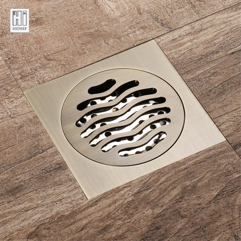 HIDEEP Brass Bathroom Kitchen Shower Floor Drains Deodorant bathroom