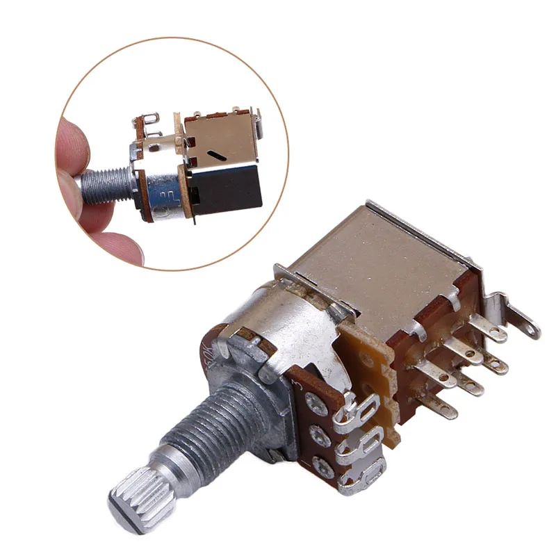 Guitar Parts Push Pull Control Pot Potentiometer B250K Switch Durable