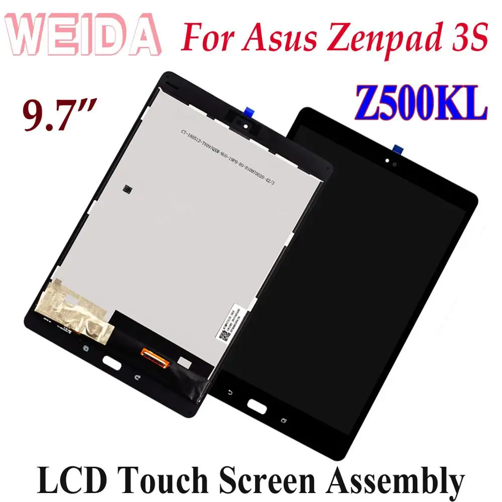 Замена ЖК-дисплея WEIDA для Asus Zenpad 3S 10 Z500KL ZT500KL 2048*1536, сенсорный экран в сборе, рамка P001