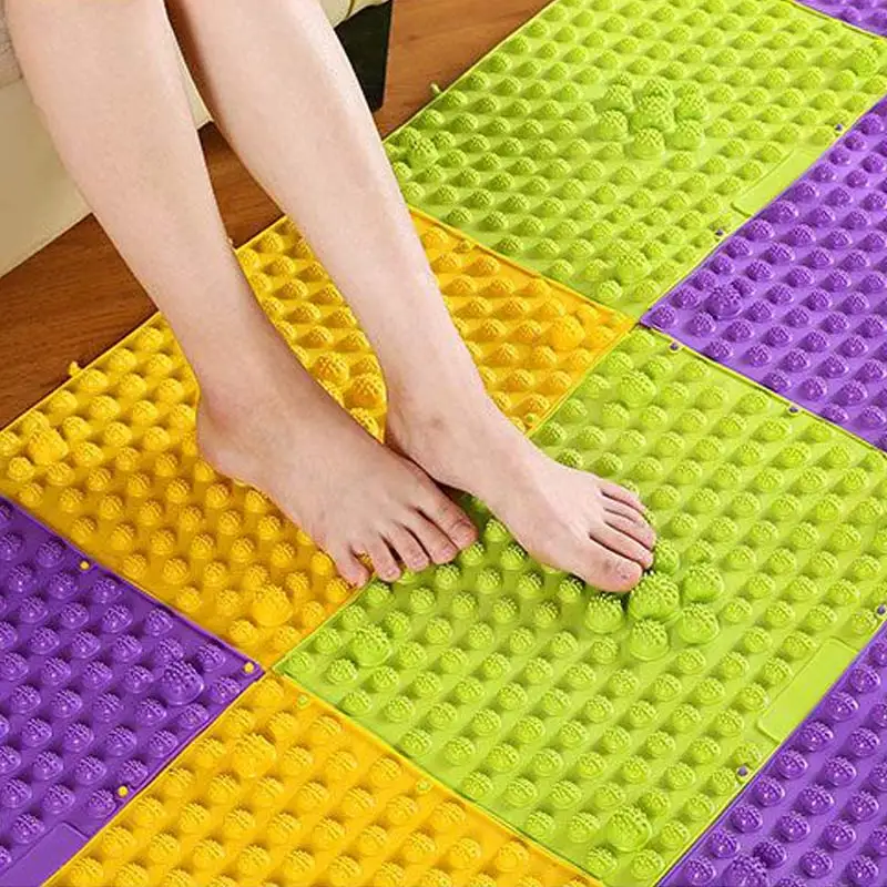 2018 New Durable Reflexology Foot Massage Pad Toe Pressure Blood Circulation Plate Mat DC88 For