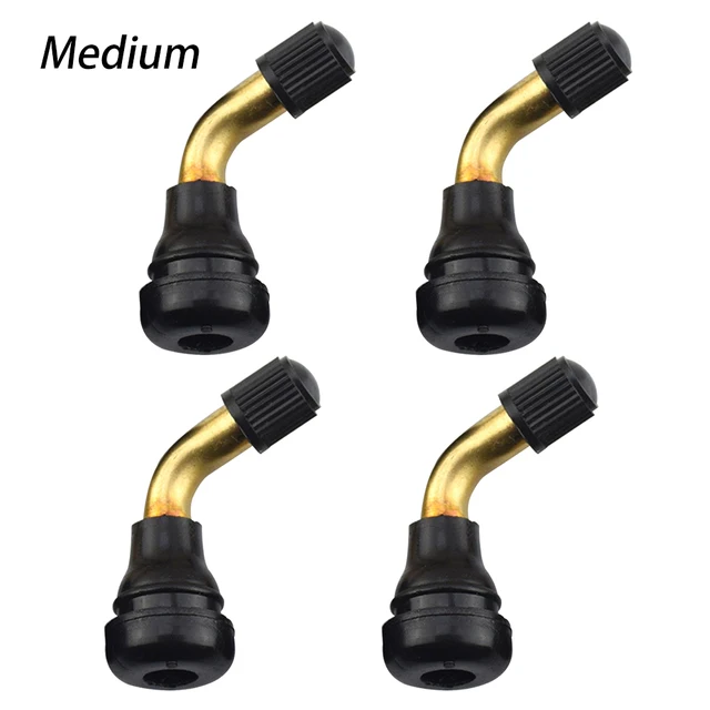 4Pcs Tyre Valves Stem Rubber For Harley Davidson Tire Valve Motorcycles 90 Degree Brass Scooter