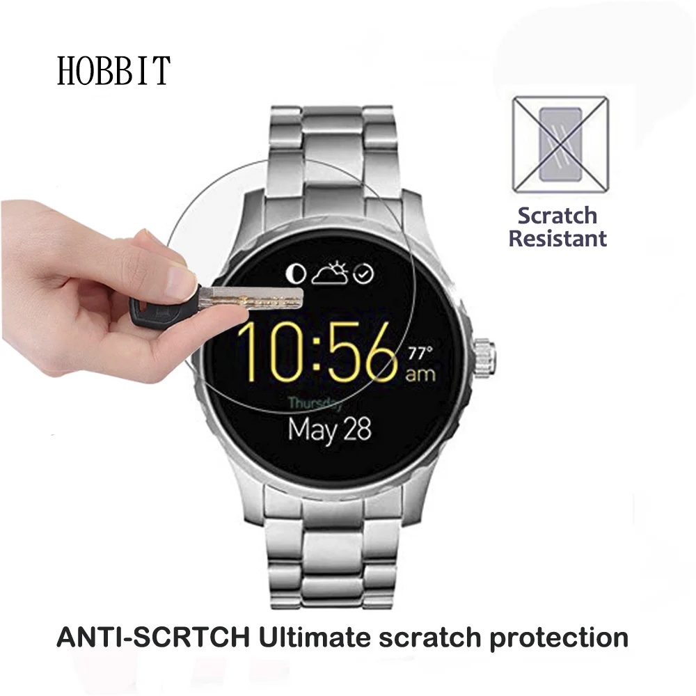 2 упаковки для Fossil Q Marshal 0 3 мм 2.5D 9H прозрачное закаленное стекло пленка Смарт часы