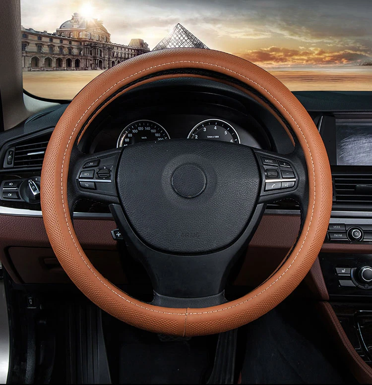 Автомобиль Рули покрыть натуральная кожа аксессуары для Volvo XC90 S60 V60 S70 V70 C70 S80 S90 V90 V50 XC60
