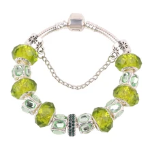 AIFEILI 5 цветов серебро фиолетовый бисерный браслет с цепью безопасности для Для женщин России и ювелирные изделия из Бразилии