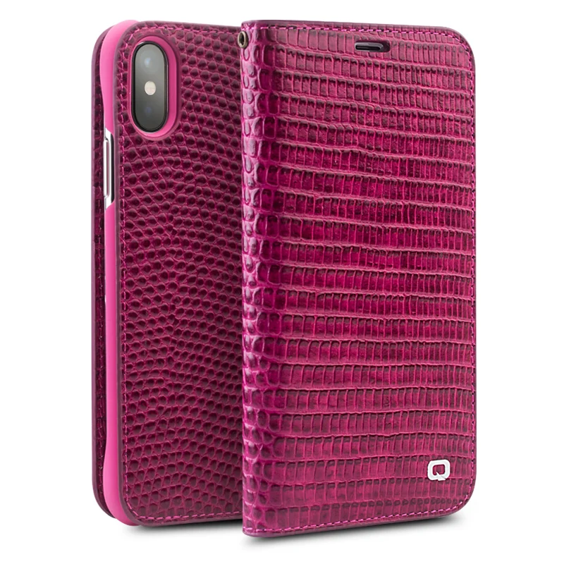 

QIALINO Leather Case for iPhone X Genuine Leather Luxury Women Bag Card Slot Cover For iPhone X Fashion 5.8 inch phone case