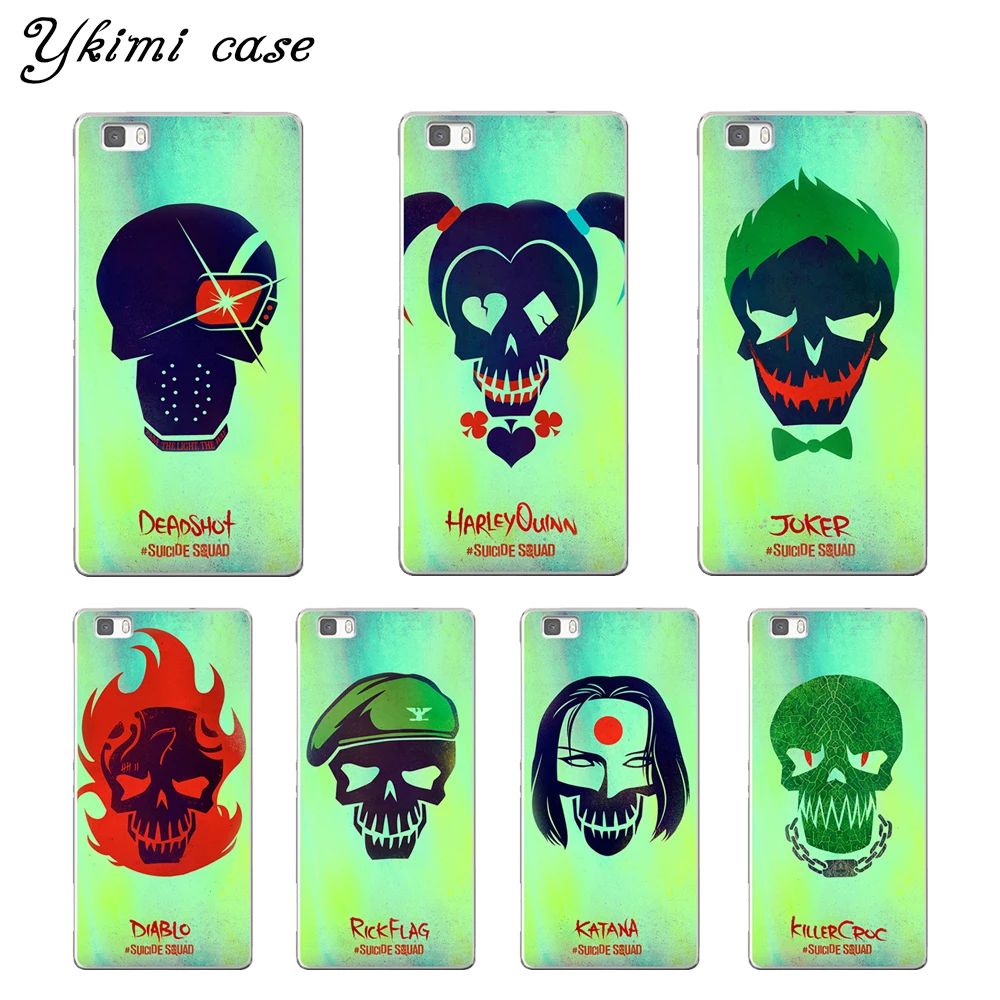 Abstract SUICIDE SQUAD design phone cases For huawei P8 P9 P10 Lite 2017 P10 Plus NOVA cover