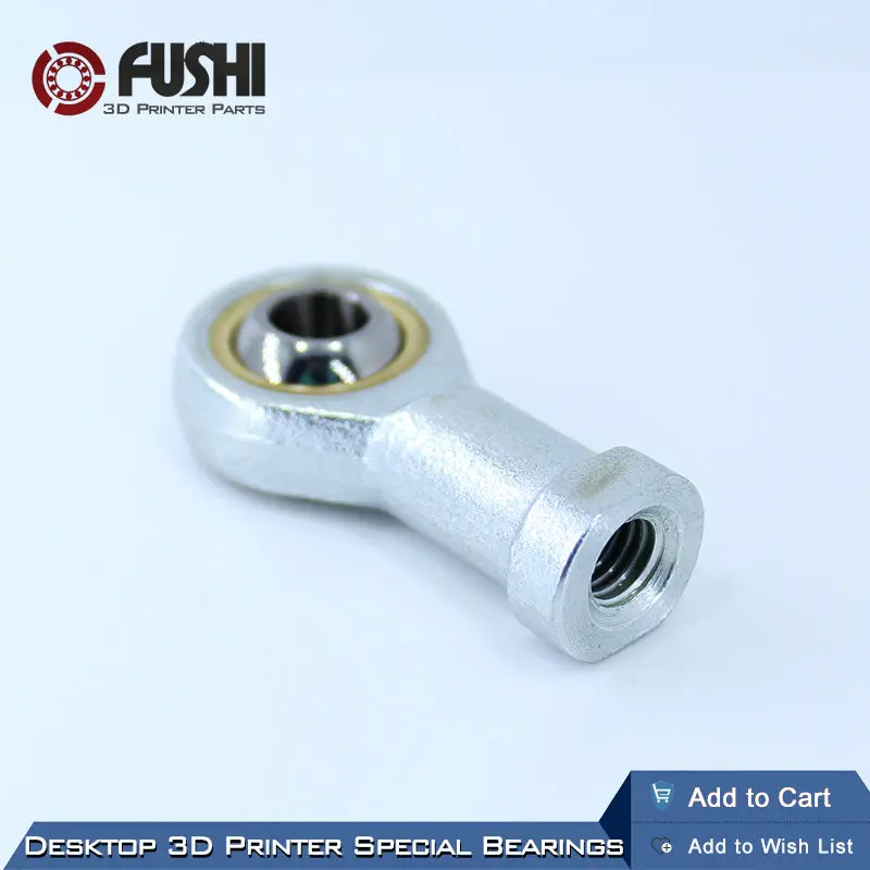 

Desktop 3D Printer Special Bearing SI3T/K (4 PCS) 4X8X7mm Main Tenance-Free Rod Ends With Female Thread PHS 3 For Kossel Delta