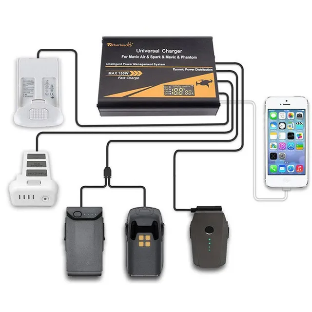 $66.5  STARTRC DJI Mavic Air Mavic Pro DJI Spark Accessories Phantom Universal Intelligent Charger Chargin