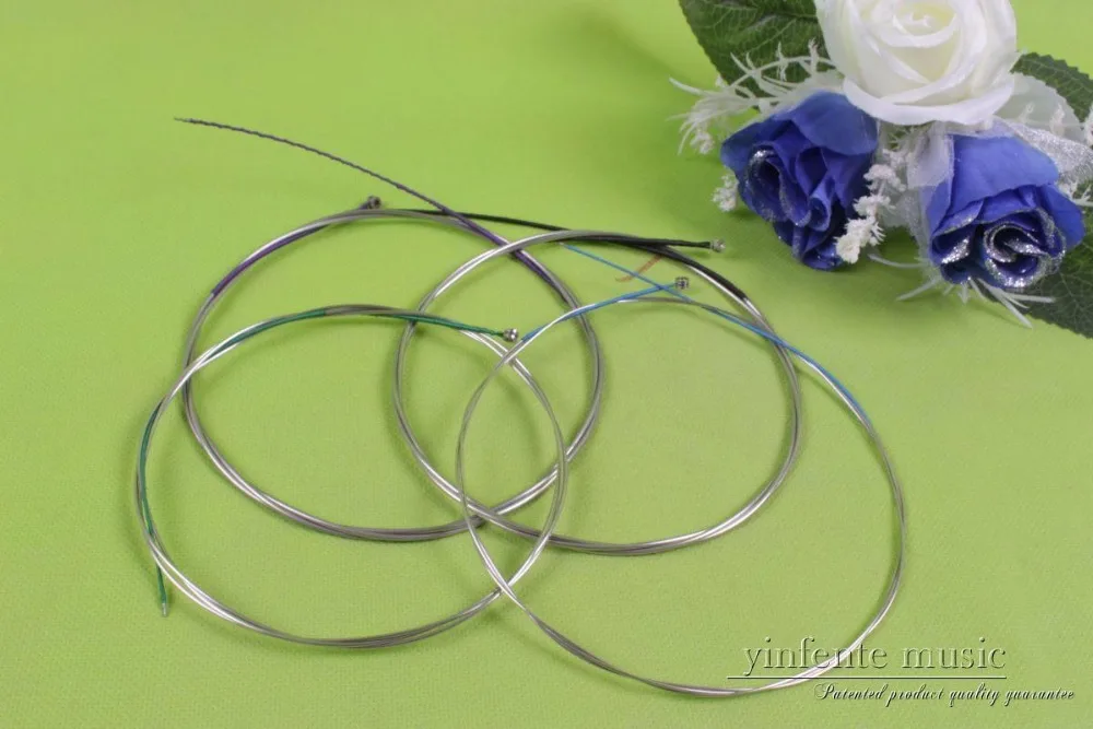 

YINFENTE Full Set Cello String Set German Silver C-G-D-A Replacement for Full Size 4/4 -3/4 Musik Musical Instruments