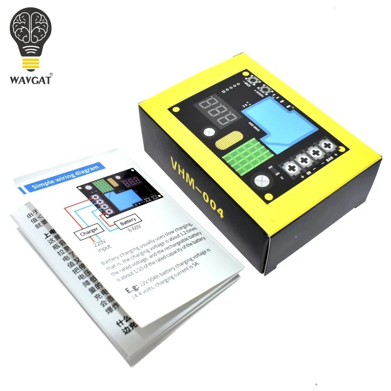 WAVGAT official VHM-004 DC 6-60V Battery Charger Control Module Storage Lithium Charging Switch Protection Board | Электронные
