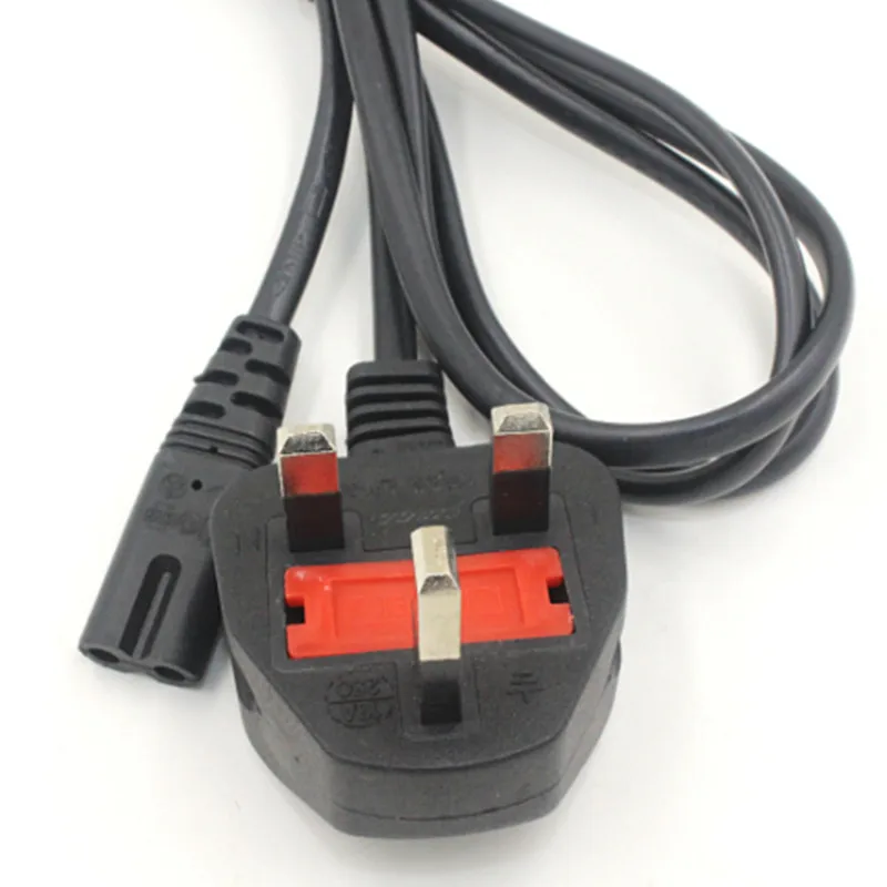 UK Удлинительный шнур питания британский штекер основной C7 Рисунок 8 Мощность адаптер кабель питания 1,8 m 6ft провода для батарея для ноутбука Зарядное устройство Оборудование для psp 4