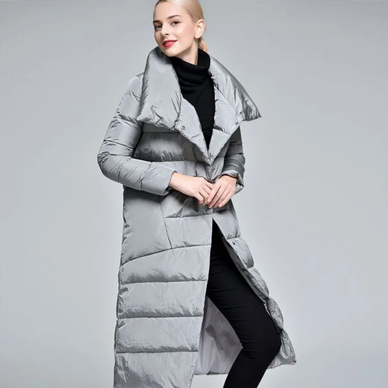 Куртка женская теплая белая повседневная длинная 2019|jacket down|jacket down womenjacket fashion |