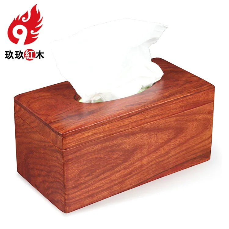 

Vietnamese rosewood mahogany Tissue Box Creative napkin wooden tray pumping large storage box plain living room