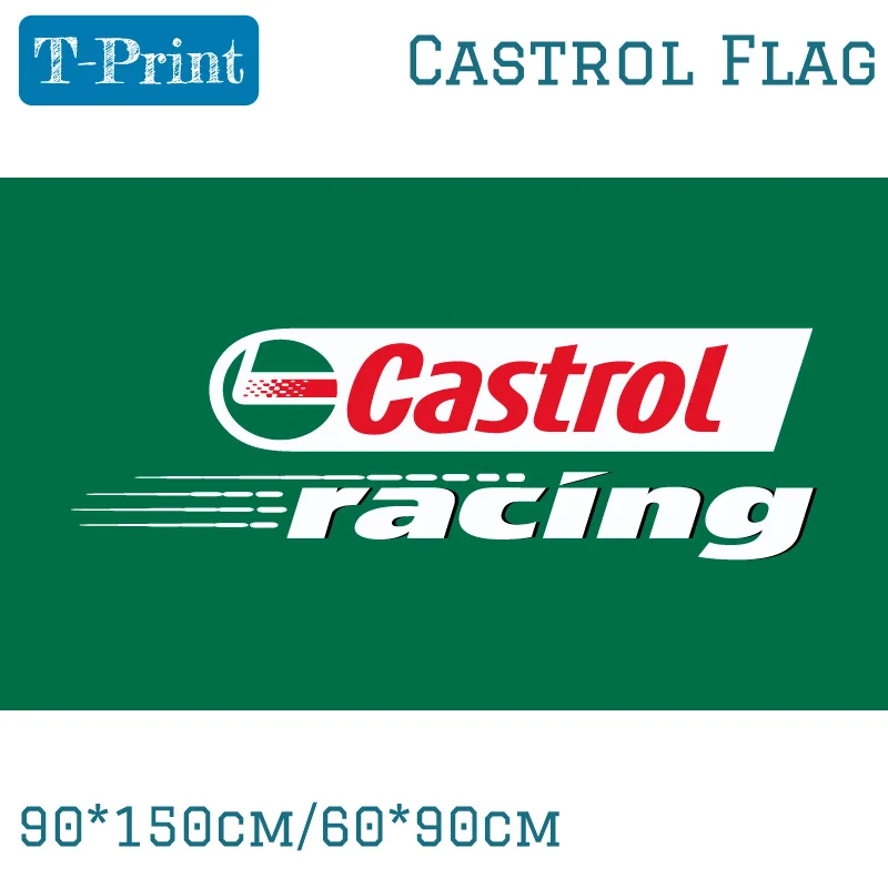 90*150 см 60*90 см Castrol, Гоночный флаг страны селектор, Castrol глобальная на домашней странице баннер из полиэстера