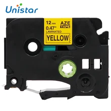 TZe-631 TZe631 совместимая лента Brother P-touch 12 мм x 8 м черная на желтой ламинированная Этикетка ленты для принтера Brother P touch TZ631