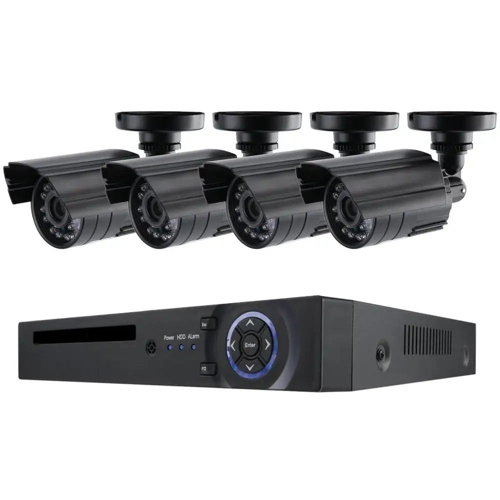 Профессиональный Крытый Открытый водонепроницаемый IP66 домашний инфракрасный монитор камеры наблюдения системы безопасности комплект для видеонаблюдения