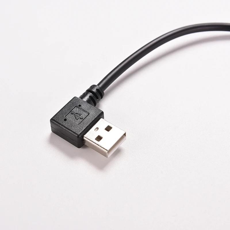 USB 2 0 OTG штекер левый угол 90 градусов 27 см Прямоугольный Micro 5 Pin кабель адаптер