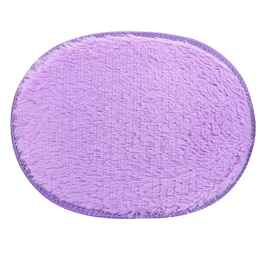 Горячая распродажа Новые поступления 30*40 см Противоскользящий пушистый ворсистый ковер для дома спальни ванной комнаты# 1DQ - Цвет: Purple