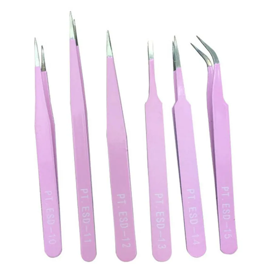 Buy 2017 New 6pcs Professional Precision Tweezer Set
