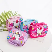 Маленькие сумки-мессенджеры с рисунком hello kitty для девочек, модные простые детские сумки на плечо, сумка через плечо розового цвета