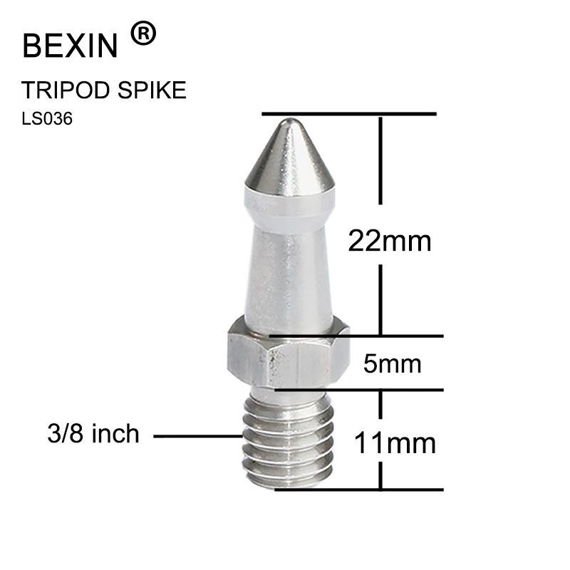 BEXIN Штатив для ног с шипами, сменный монопод, винтовая подставка для ног, аксессуары для фотографии, штатив для Bogen Manfrotto Gitzo Benro RRS
