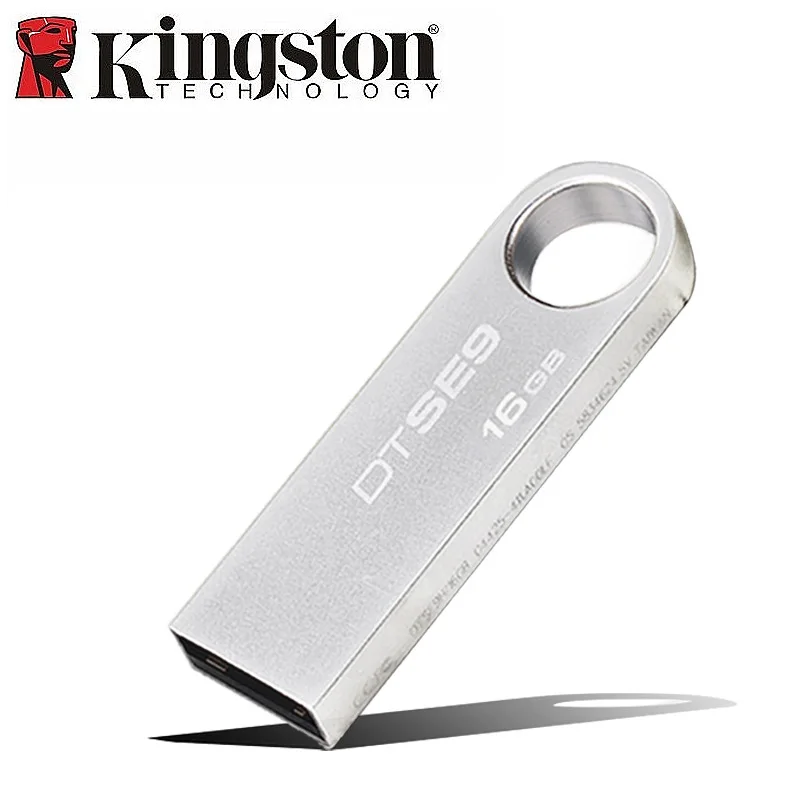 Kingston Usb флеш-накопитель 2,0 16 Гб Флешка карта памяти Usb ключ DTSE9 32 Гб металлическая Флешка DJ музыка U диск