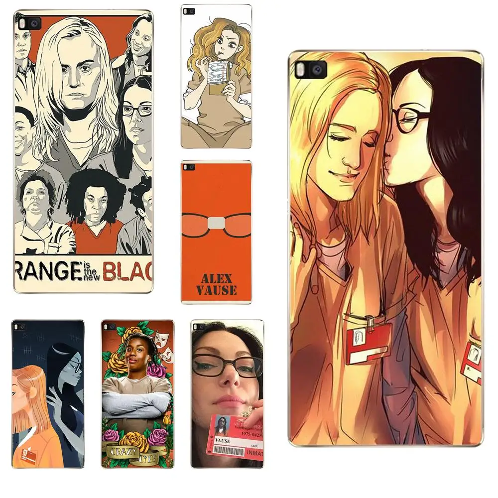 

Perciron For Huawei G7 G8 Honor 5A 5C 5X 6 6X 7 8 V8 Mate 8 9 P7 P8 P9 P10 Lite Plus Soft Fashion Orange Is The New Black Fan
