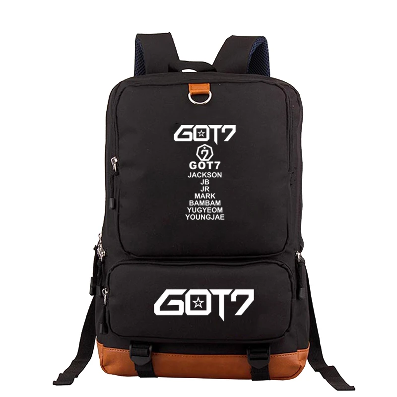 Повседневный Рюкзак GOT7 для подростков мальчиков девочек мужчин и женщин сумки
