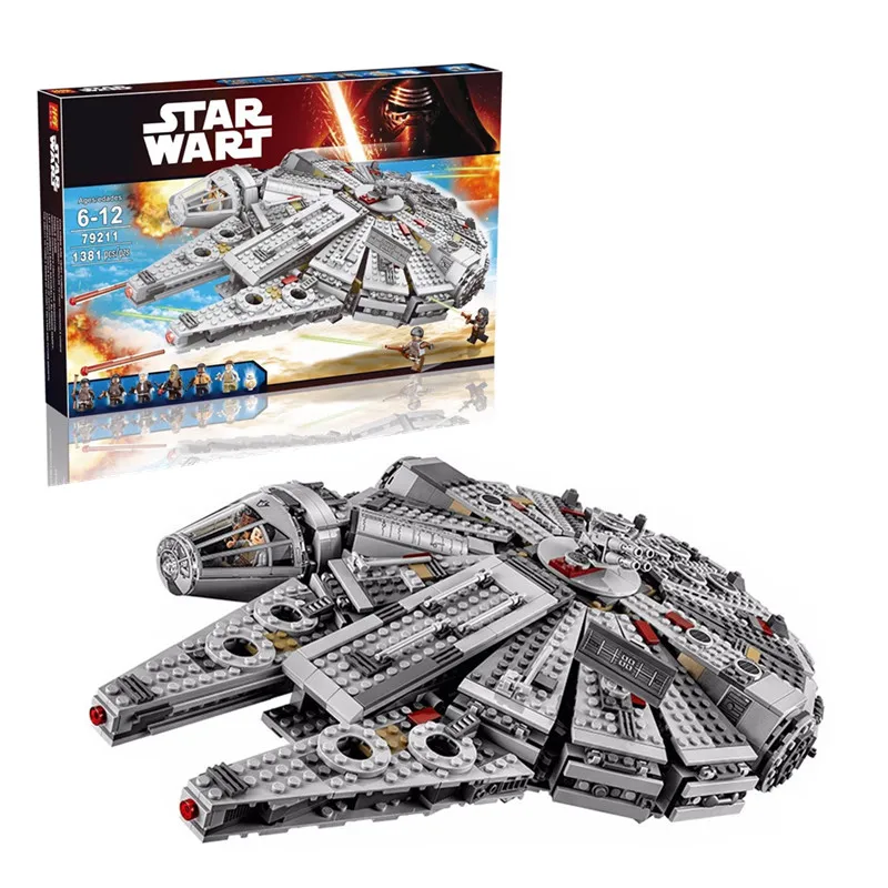 

05007 Star Series War 1381pcs Legoings Building Blocks Force Awakens Millennium Falcon Model Toys For Kid Christmas Gift
