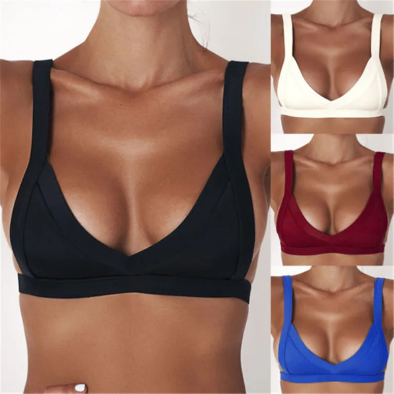 

US Women Bandage Bikini Top Bandeau Push-up Bra Swimwear Bathing Swimsuit Hot