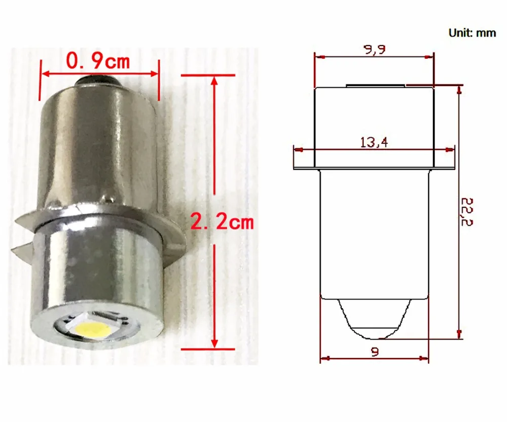 Новинка! сверх яркая 0,5 w P13.5s 3v 3.7v4.5v 6v 7v 9v 12v светодиодный фонарик лампы с episterchips светодиодный вспышка светильник лампа светильник