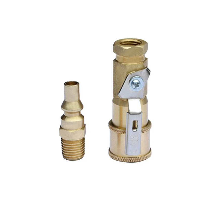 1/4" quick release propane adapter shut off gas adapter for propane