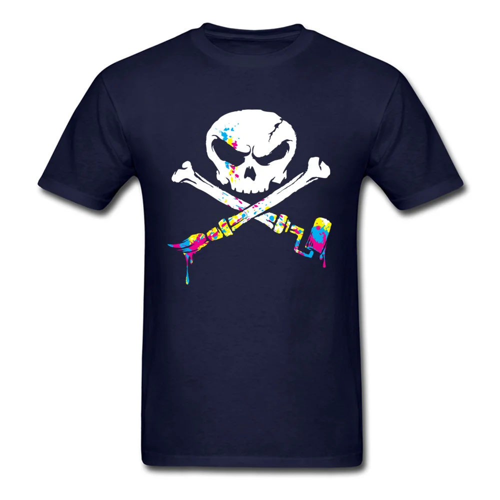 Artist To The Bone CMY Printing Summer/Autumn 100% Cotton Round Neck Men T Shirt Sweatshirts 2018 Newest Short Sleeve Tshirts Artist To The Bone CMY navy