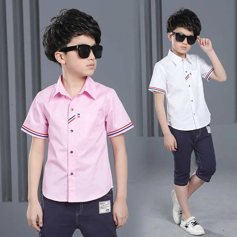

kids summer clothes boys sets children colorful striped shorts sleeve shirts and knee length pants for boys clothing sets kids