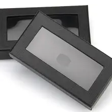 Классическая черная коробка с завязкой бантиком галстук-бабочка подарочные коробки мужские галстуки упаковочные коробки для хранения подарков коробки верх окна 100 шт/партия