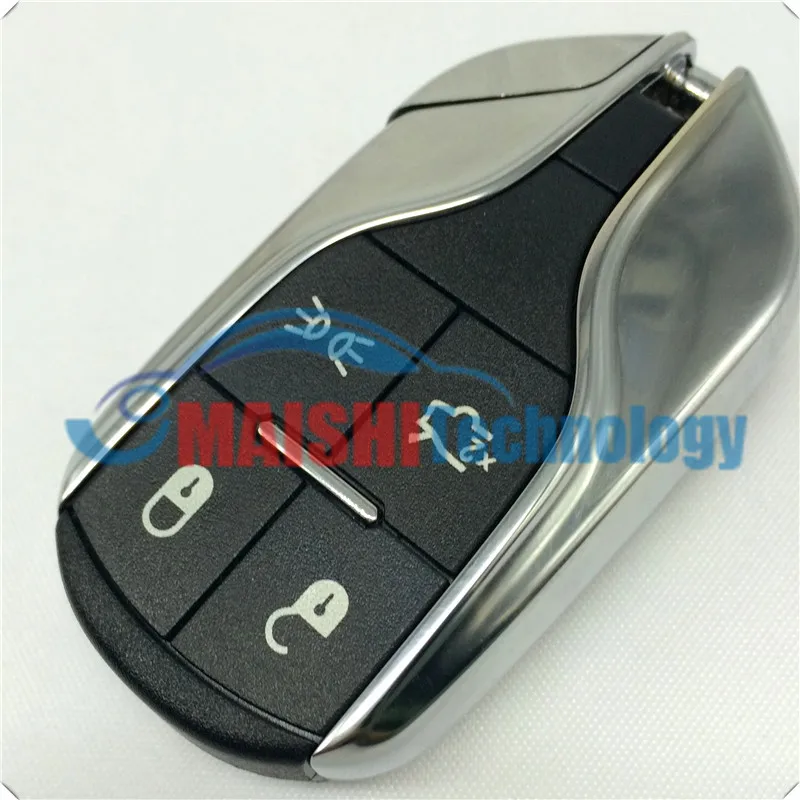 

For MASERATI GHIBLI QUATTROPORTE 12-15 SMART KEY LESS ENTRY REMOTE Shell WITH UNCUT BLADE 4-BUTTON