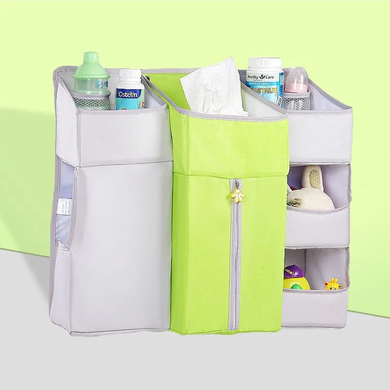 Baby Crib Children's Bed Hanging Bag Portable Waterproof Diapers Bedside Organizer Bed Bumper Cradle bag Bedding Accessories