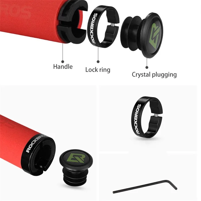 Silicone Sponge Handlebar Bicycle Grips for Mountain Bike MTB Anti-skid Shock-absorbing Soft Bike Grips Ultralight Cycling Bar