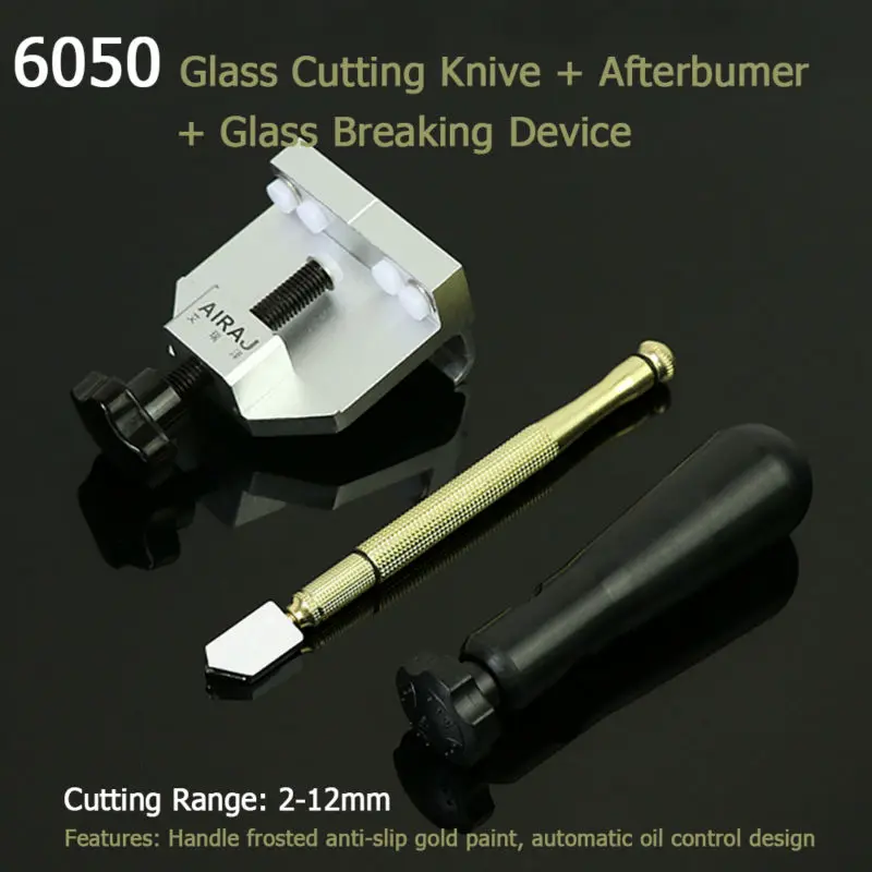 6050 Glass cutting knive Glass breaking device Antislip Metal Handle