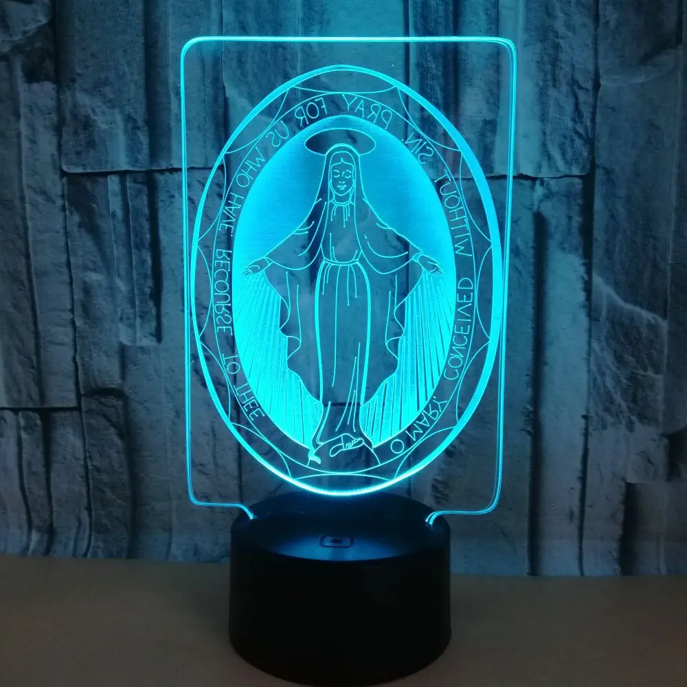 Thanksgiving Gift 3d Nightlight Remote Control Touch Colorful Led Desk Lamp Usb Power Supply Table Lamps For Living Room | Лампы и