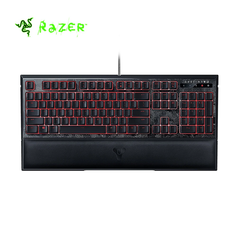 

New Razer Ornata Chroma Destiny 2 Edition Revolutionary Mecha-Membrane RGB Ergonomic Gaming Keyboard Mid-Height Keycaps Rest