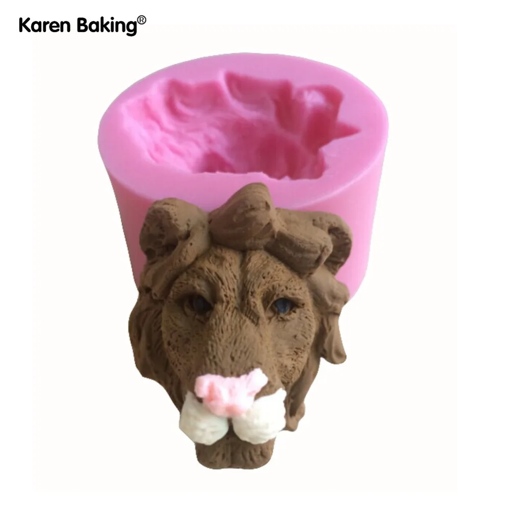 Fierce Animal Shape Silicone Mold Soap, Fondant Candle Molds, Sugar